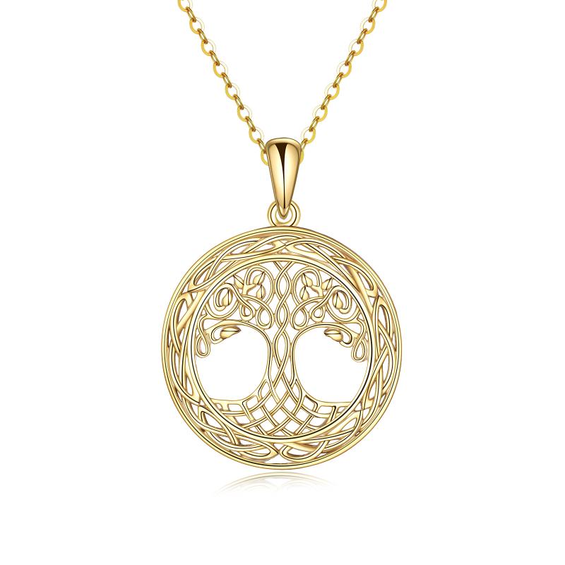 Llife KNOT PENDANT : Tibetan Endless Knot Necklace 925 Sterling Silver
