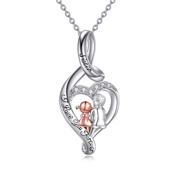 【正規品】ラブブ エナジー SERENITY love loyalty Unstoppable Love Diamond Heart & Infinity Necklace 1/5 ct tw